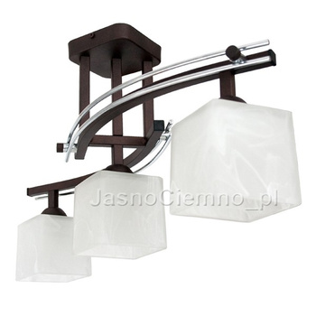 Lampa sufitowa THORN 3 wenge kostka