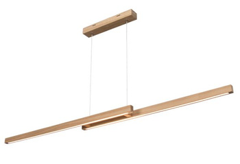 Lampa wisząca SMALL DOUBLE LED 120 dąb drewniana