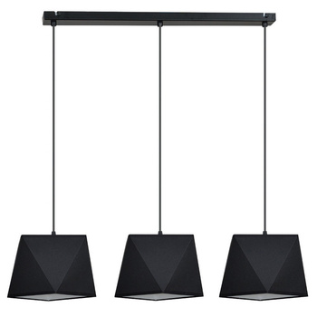Lampa wisząca ABAŻUR 3D czarny 3pł.