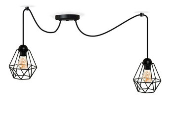 Lampa wisząca PAJĄK DRUCIAK DIAMOND 2 mały