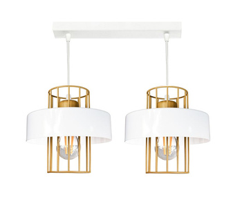 Lampa wisząca LOFT PRESTIGE 2 biało-złota