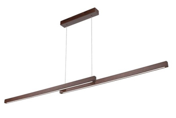 Lampa wisząca SMALL DOUBLE LED 120 orzech drewniana