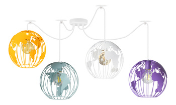Lampa wisząca PAJĄK GLOBUS 4