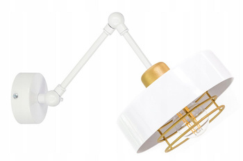 Kinkiet LOFT SPIRO biało-złoty