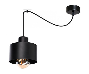 Lampa wisząca PAJĄK LOFT 1 czarna