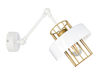 Kinkiet LOFT PRESTIGE 1 biało-złoty