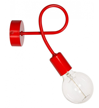Kinkiet EDISON 1 czerwony
