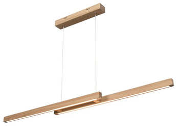 Lampa wisząca SMALL DOUBLE LED 150 dąb drewniana