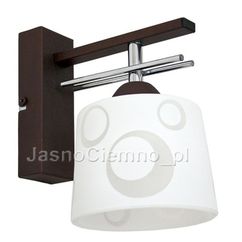 Kinkiet THORN 1 wenge kółka