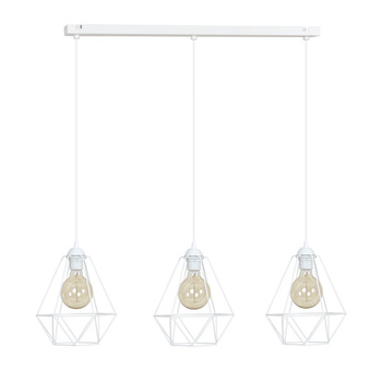 Lampa wisząca DIAMOND 3 biała