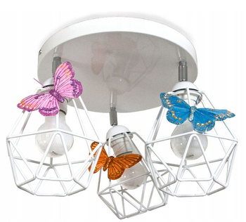 Lampa sufitowa MOTYLEK 3 WHITE
