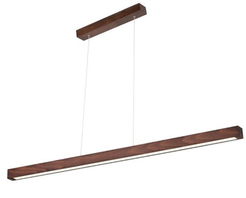 Lampa wisząca SMALL 2 LED 120 orzech drewniana