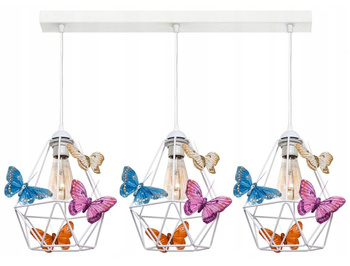 Lampa wisząca MOTYLEK 3 WHITE