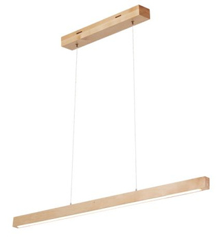 Lampa wisząca SMALL 1 LED 80 brzoza drewniana