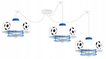 Lampa wisząca PAJĄK MUNDIAL SPIRO 3 niebieska