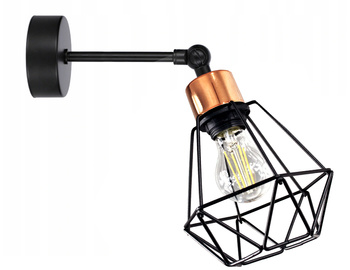 Kinkiet na przegubie DIAMOND 1 miedź