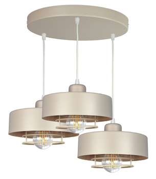Lampa wisząca LOFT SPIRO 3 beż
