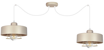 Lampa wisząca PAJĄK LOFT SPIRO 2 beż