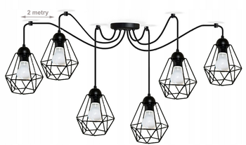 Lampa wisząca PAJĄK DIAMOND 6 